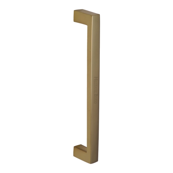 V2056-PB • 245mm • Polished Brass • Heritage Brass Square Section Bolt Fixing Pull Handle