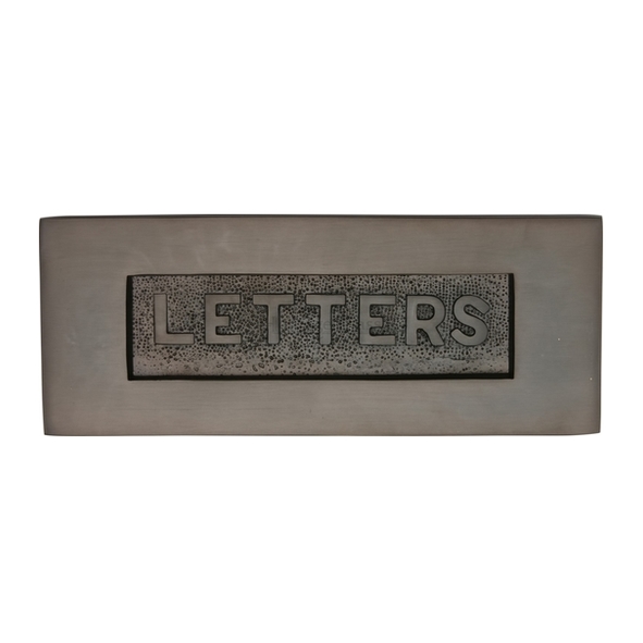 V845-MB  254 x 101mm  Matt Bronze  Heritage Brass Victorian Sprung Letter Plate With Knocker