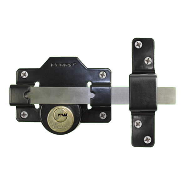1127A050BK  50mm Projection Cylinder  To Pass  Rim Gate Lock With Key Both Sides