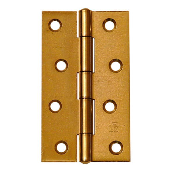 5050-100-EB  100 x 057mm  Electro Brassed [25kg]  Uncranked Scotch Steel Butt Hinges