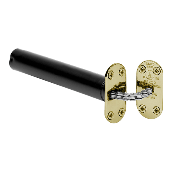 R1  Radius Plate  Polished Brass  Perko Single Chain Concealed Door Closer