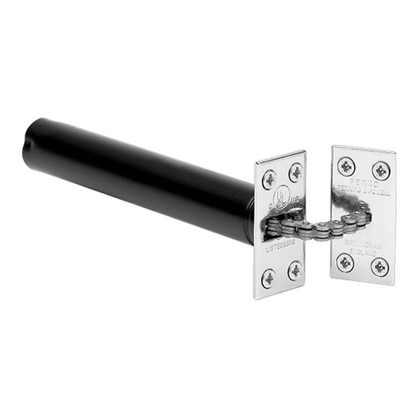 R2.CP  Square Plate  Polished Chrome  Perko Single Chain Concealed Door Closer