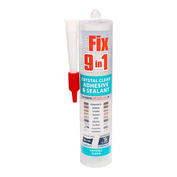 9IN1-CLEAR  290ml Cartridge  Clear  9 in 1 Universal Adhesive