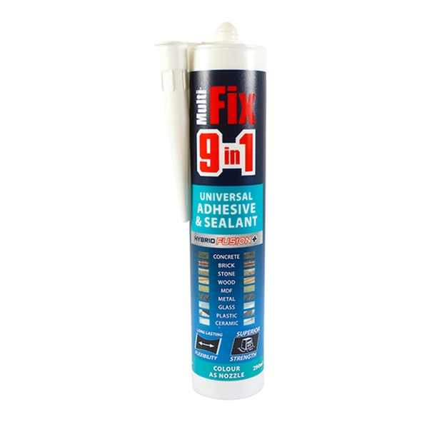 9IN1-WHITE  290ml Cartridge  White  9 in 1 Universal Adhesive