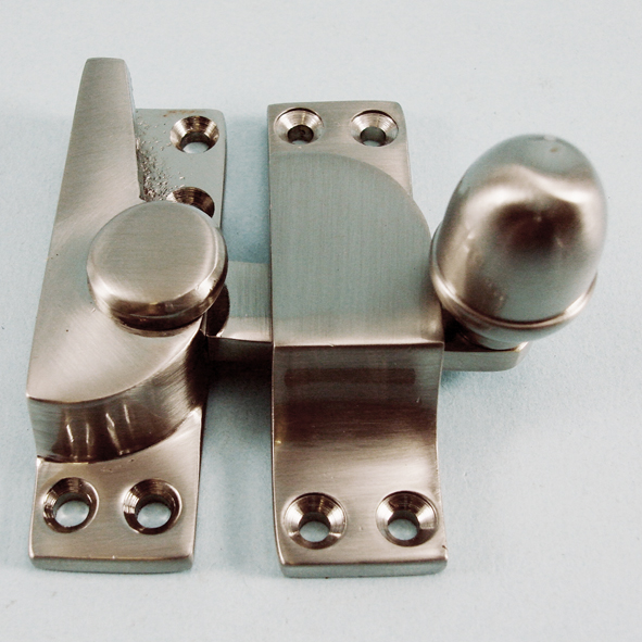 THD102/SNP  Non-Locking  Satin Nickel  Straight Arm Acorn Knob Sash Fastener
