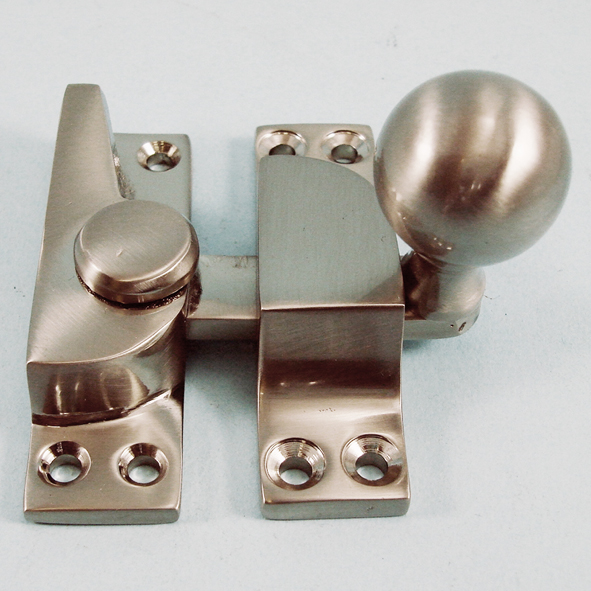 THD105/SNP  Non-Locking  Satin Nickel  Straight Arm Ball Knob Sash Fastener