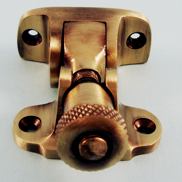 THD107/AB  Non-Locking  Antique Brass  London Style Brighton Pattern Sash Fastener