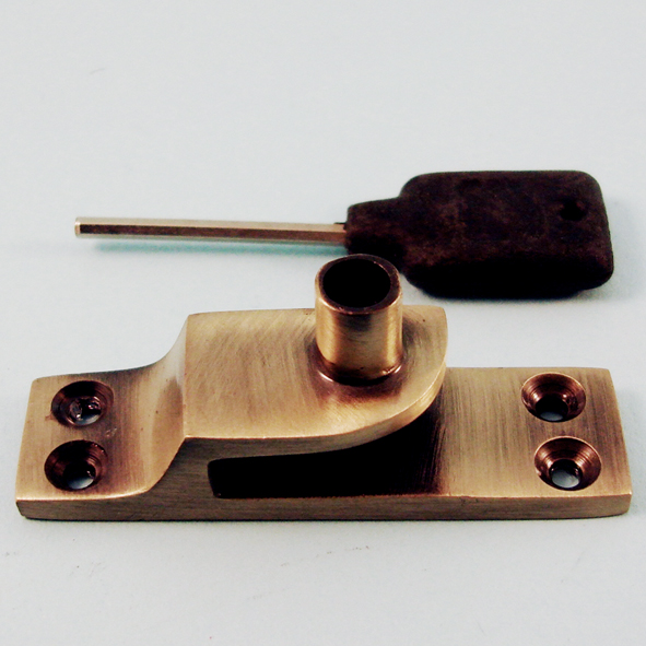 THD109/AB  Standard  Antique Brass  Locking Keeper For Straight Arm Sash Fasteners