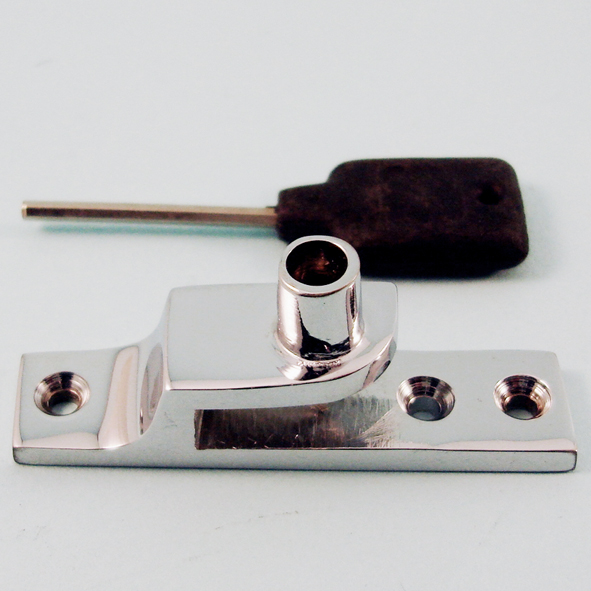 THD109N/CP  Narrow  Polished Chrome  Locking Keeper For Narrow Straight Arm Sash Fasteners