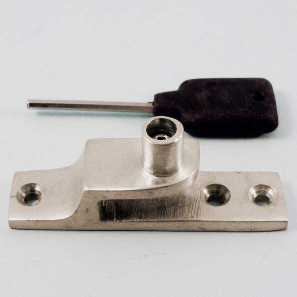 THD109N/SNP  Narrow  Satin Nickel  Locking Keeper For Narrow Straight Arm Sash Fasteners
