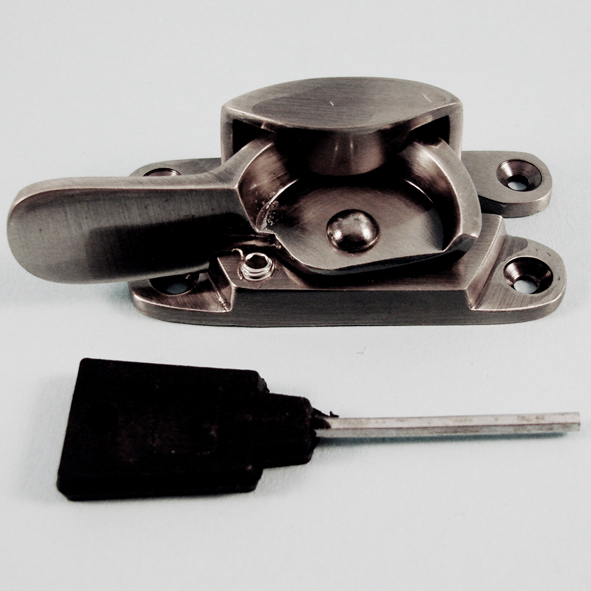 THD183L/AN  Locking  Antique Nickel  Locking Fitch Sash Fastener