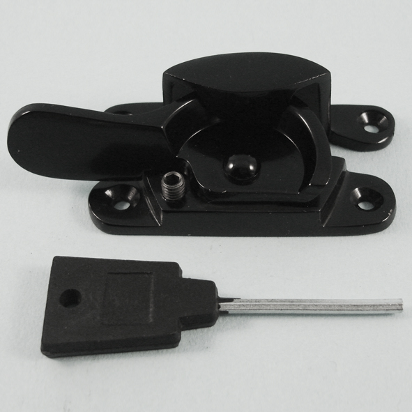 THD183L/BLP  Locking  Black Polished  Locking Fitch Sash Fastener