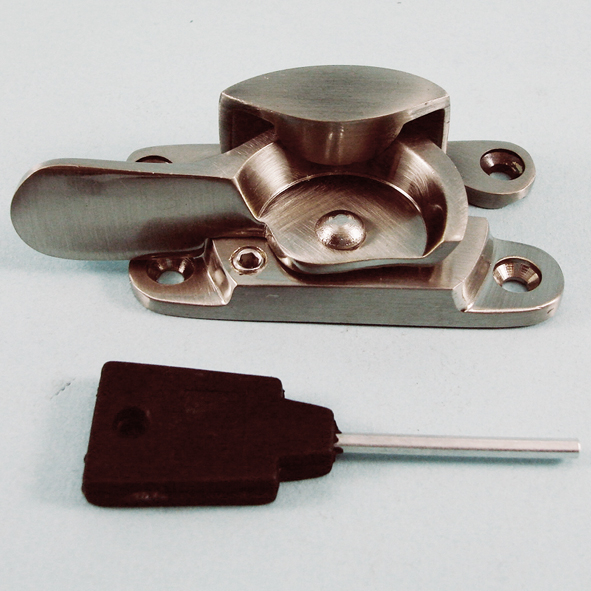 THD183L/SNP  Locking  Satin Nickel  Locking Fitch Sash Fastener