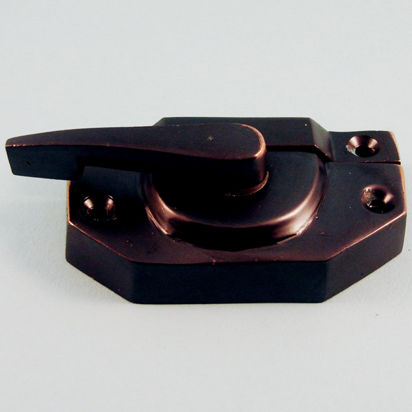 THD194/AC  Non-Locking  Antique Copper  Modern Sash Fastener