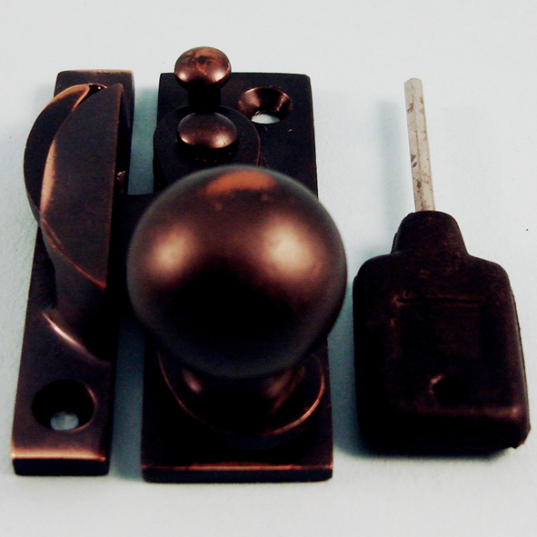 THD197L/AC  Locking  Antique Copper  Locking Clo Sash Fastener