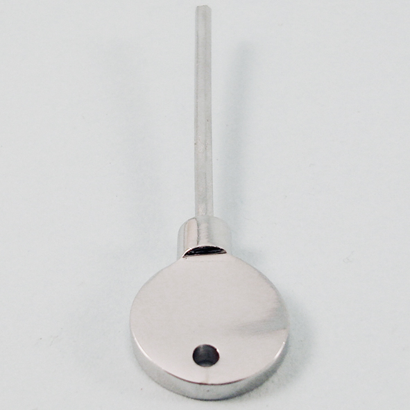 THD217/CP  Polished Chrome  Brass Headed Key For Locking Sash Fasteners
