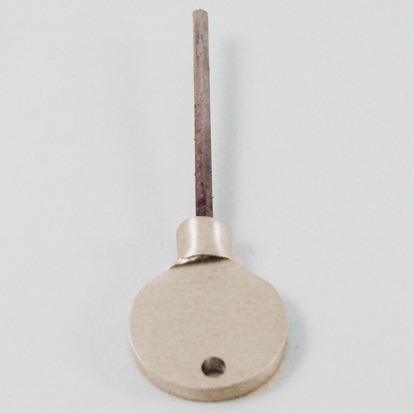 THD217/SNP  Satin Nickel  Brass Headed Key For Locking Sash Fasteners