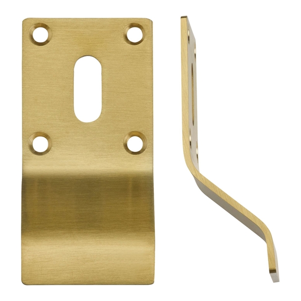 ZAS20-PVDSB  PVD Satin Brass  Zoo Hardware Standard Key Finger Pull