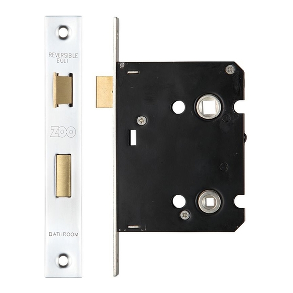 ZBC76PS • 076mm [057mm] • Polished Stainless • Economy Bathroom Lock