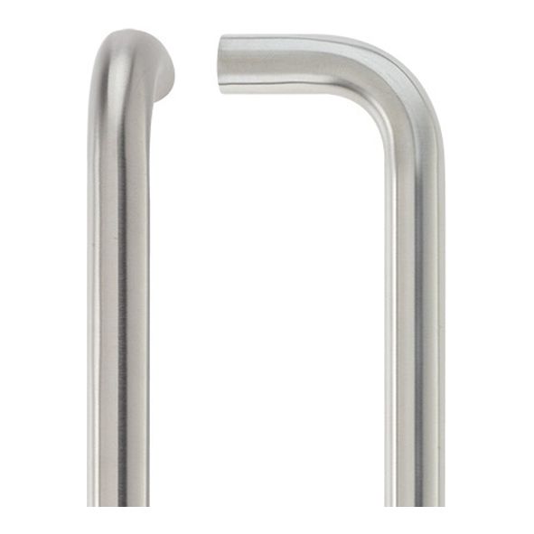 ZCSD150BS • 150 x 19mm Ø • Satin Stainless • Zoo Hardware Grade 304 Bolt Fixing Round Bar Pull Handle