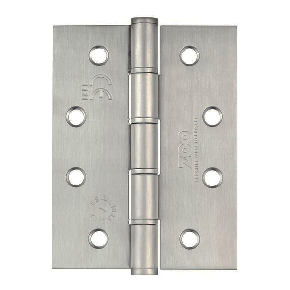 ZHSSW243S  102 x 076 x 2.0mm  Satin [80kg]  Washered Square Corner Stainless Steel Butt Hinges