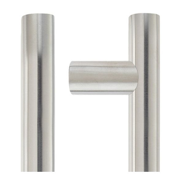 ZCS2G1200ES • 1200 x 1000 x 30mm Ø • Satin Stainless • Zoo Hardware Contract Bolt Fixing Pedestal [Guardsman] Pull Handles