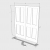 XL Joinery Internal White Primed Salerno Door Pairs [Clear Glass] - view 2
