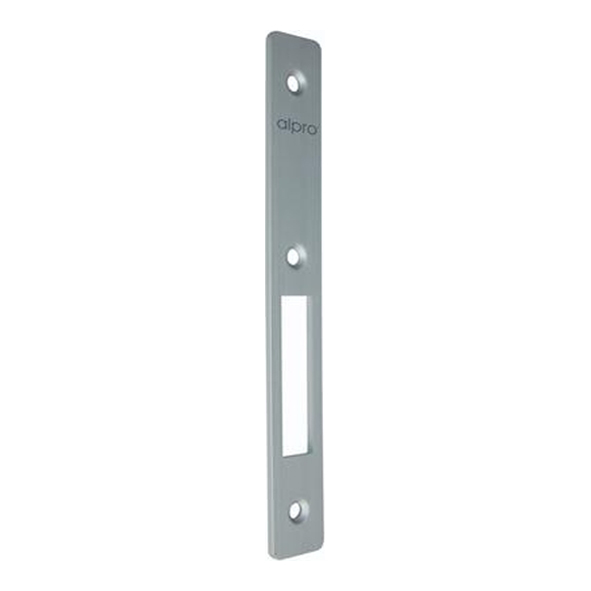 52FP1821  Satin Aluminium  Flat Faceplate For Threaded Cylinder Hookbolt Lock Case