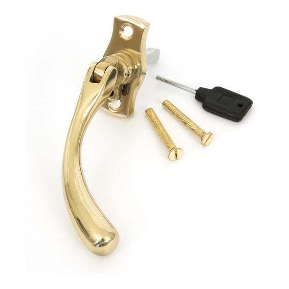 20419R  122mm  Polished Brass  From The Anvil Peardrop Espag - RH