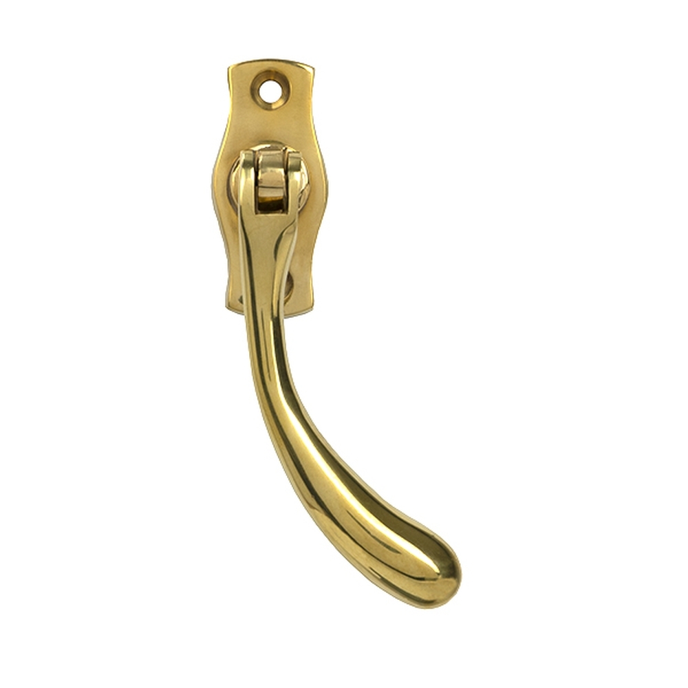 20419R • 122mm • Polished Brass • From The Anvil Peardrop Espag - RH