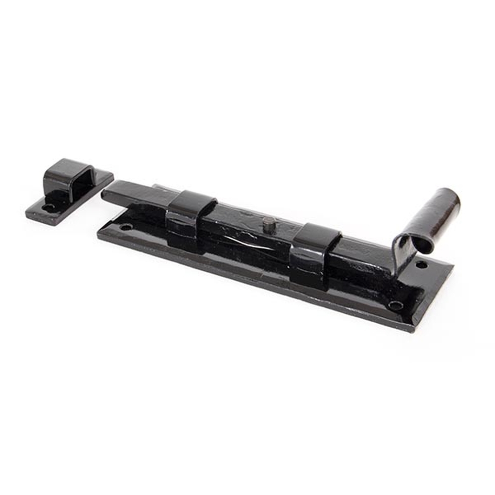 33015  158 x 52 x 5mm  Black  From The Anvil Straight Door Bolt