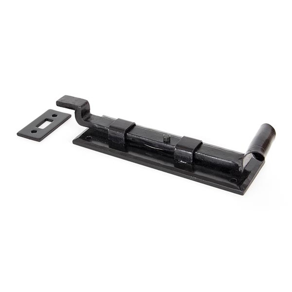 33016  158 x 52 x 5mm  Black  From The Anvil Cranked Door Bolt