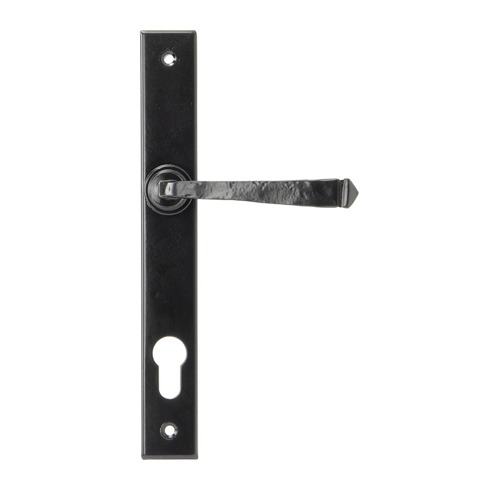 33033 • 242 x 32 x 13mm • Black • From The Anvil Avon Slimline Lever Espag. Lock Set