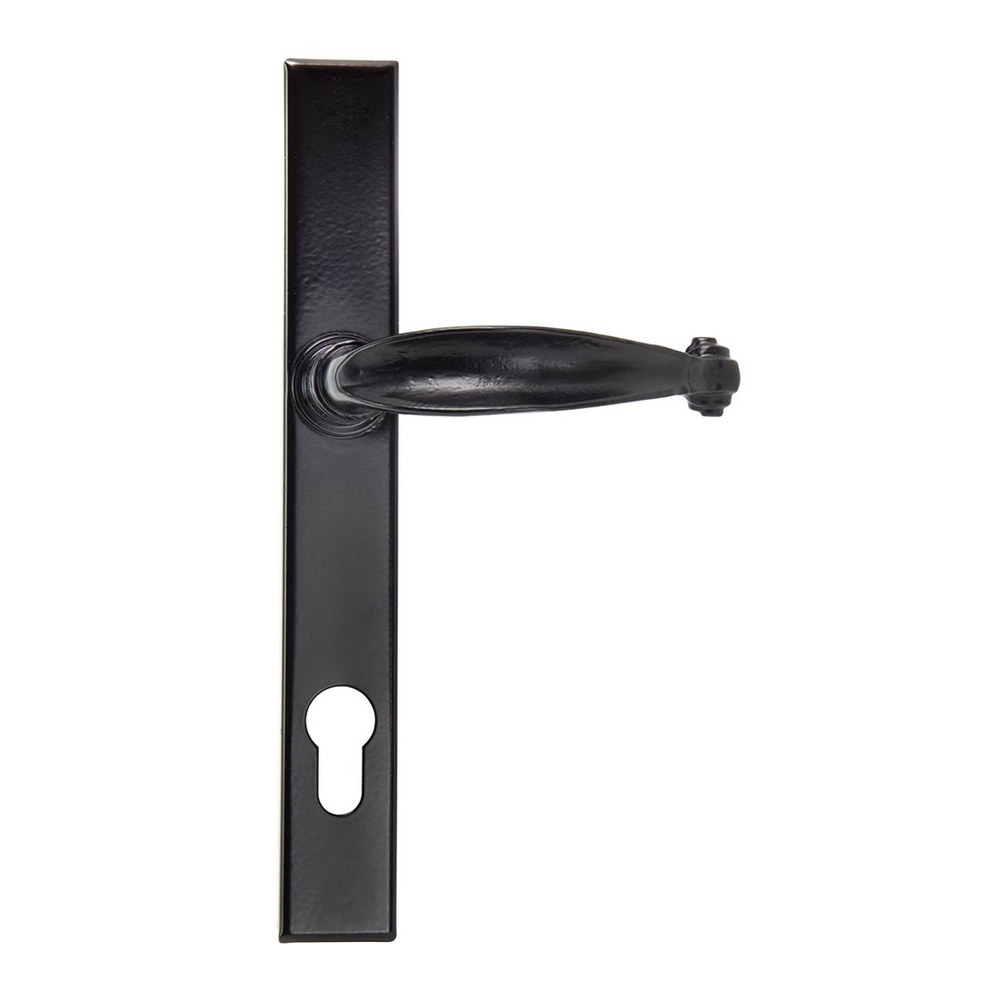 33035 • 242 x 32 x 13mm • Black • From The Anvil Cottage Slimline Lever Espag. Lock Set