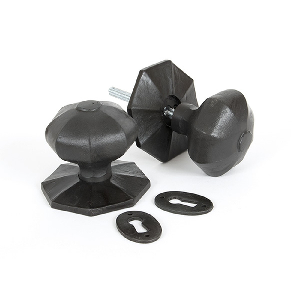 33064 • 72mm • Beeswax • From The Anvil Large Octagonal Mortice / Rim Knob Set