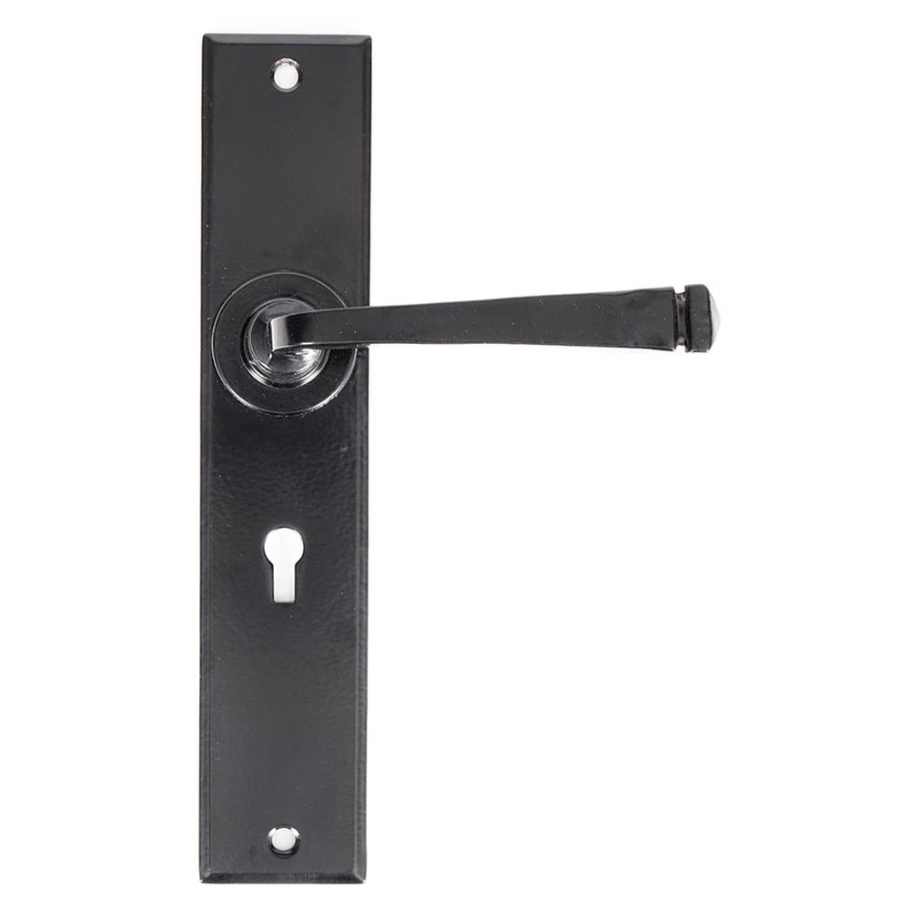 33093  241 x 48 x 5mm  Black  From The Anvil Large Avon Lever Lock Set