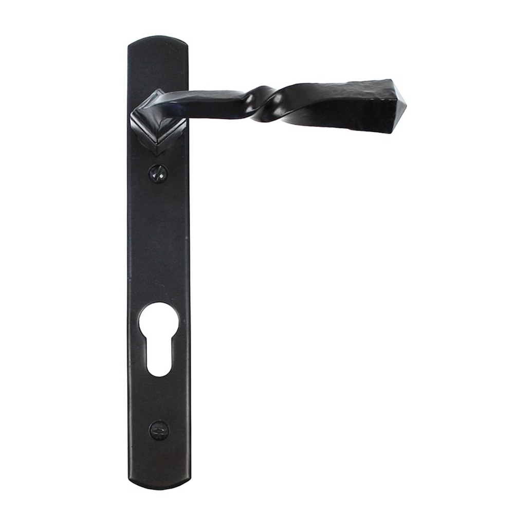 33119 • 220 x 30 x 5mm • Black • From The Anvil Narrow Lever Espag. Lock Set