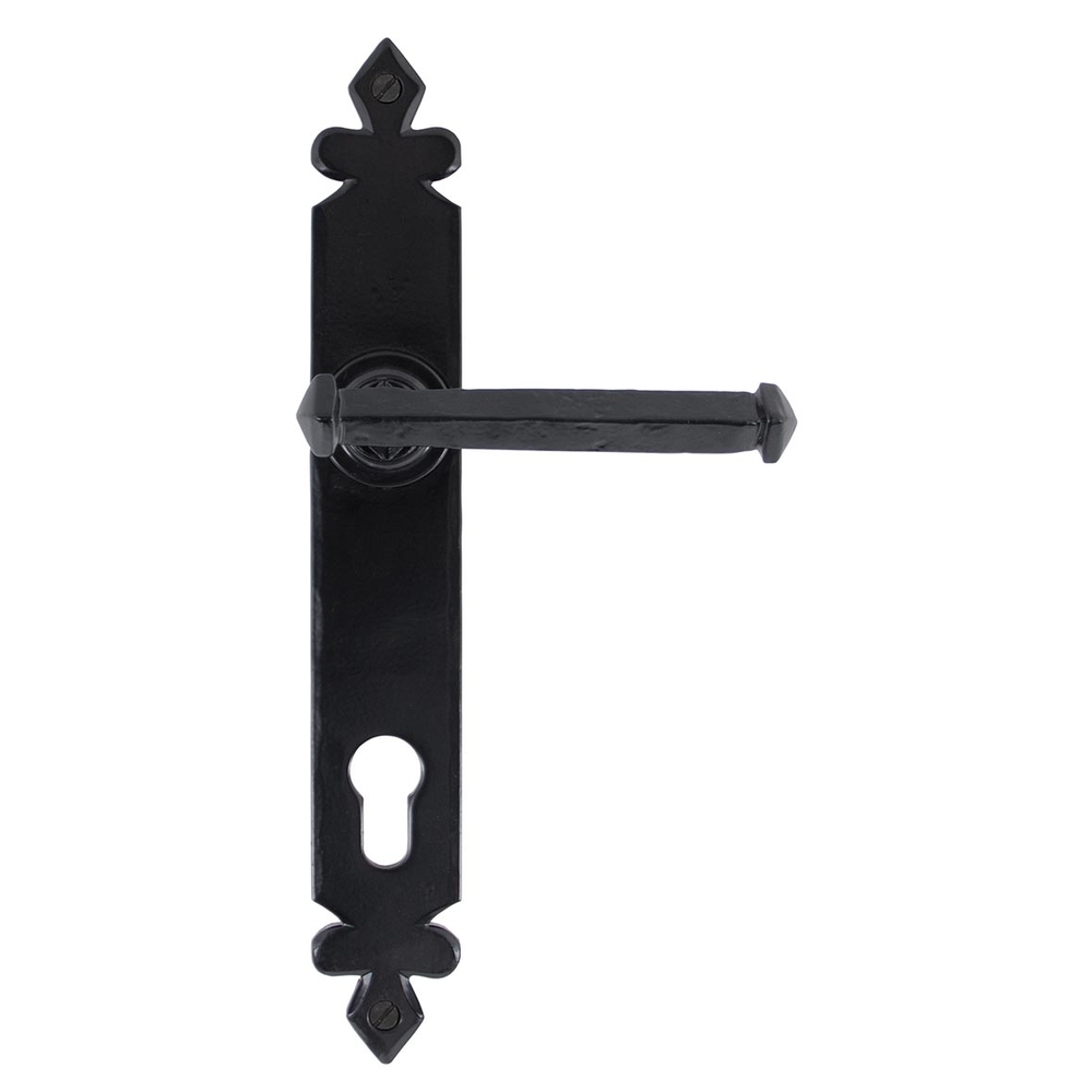 33172 • 273 x 40 x 5mm • Black • From The Anvil Tudor Lever Espag. Lock Set