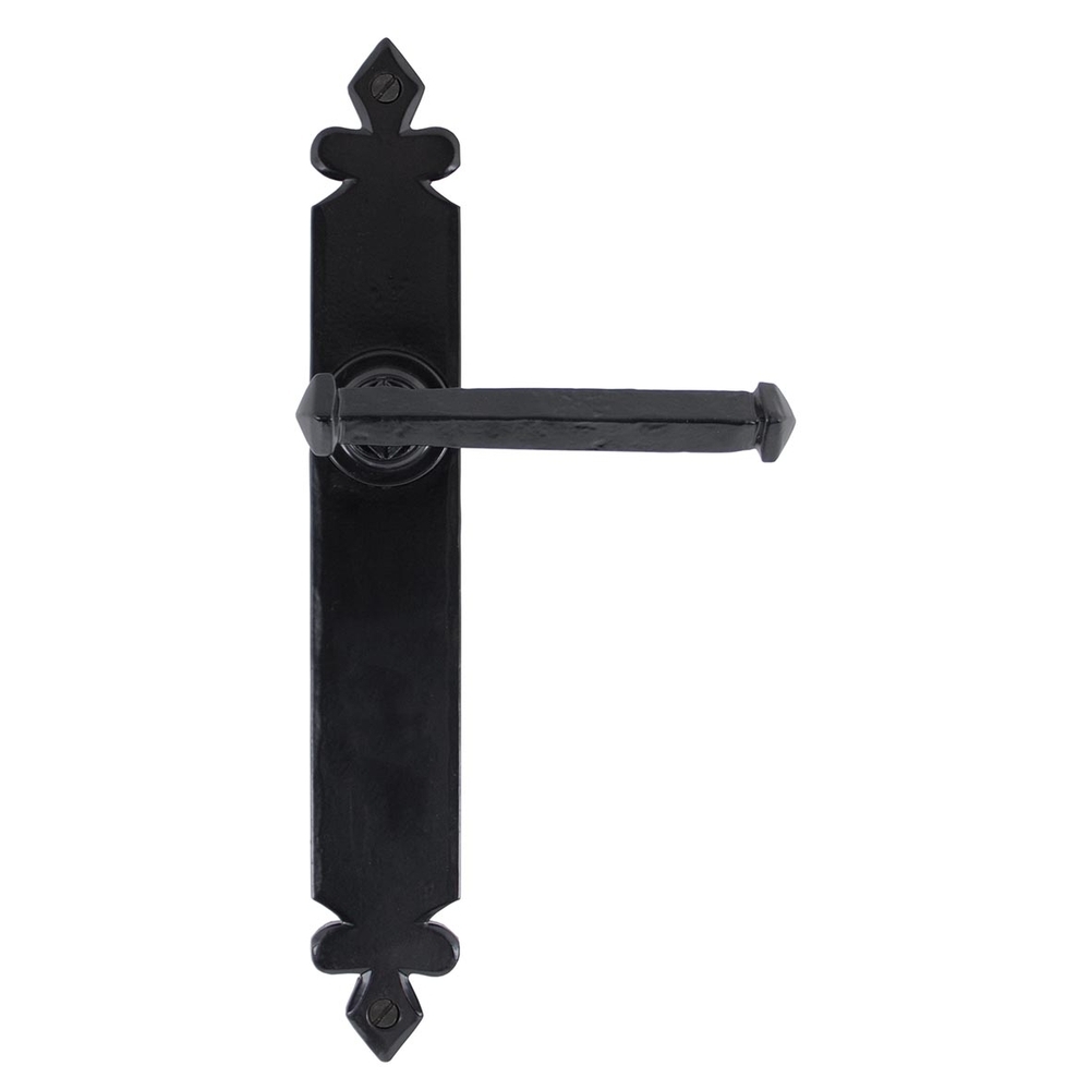 33173  273 x 40 x 5mm  Black  From The Anvil Tudor Lever Latch Set