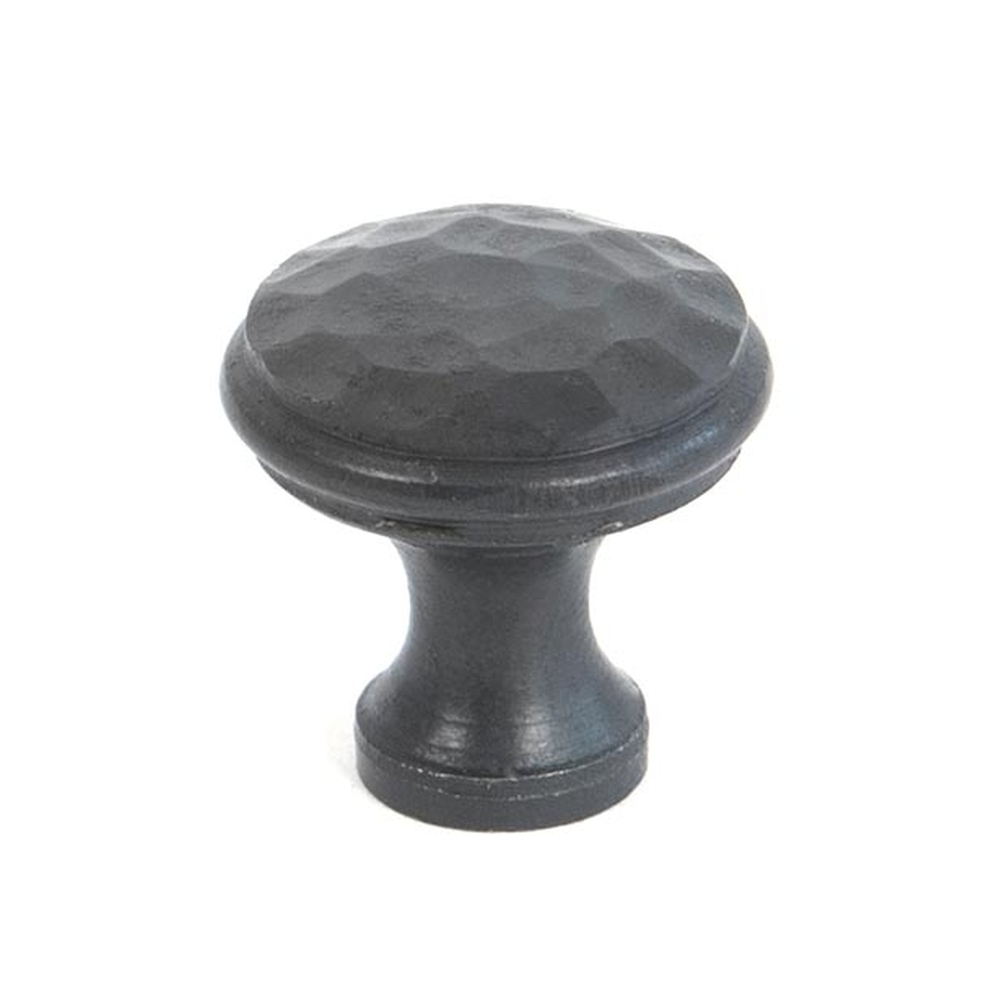 33196  20mm  Beeswax  From The Anvil Hammered Cabinet Knob - Small