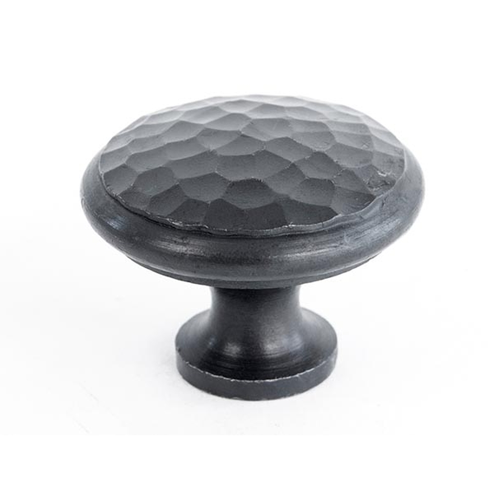 33198  40mm  Beeswax  From The Anvil Hammered Cabinet Knob - Large