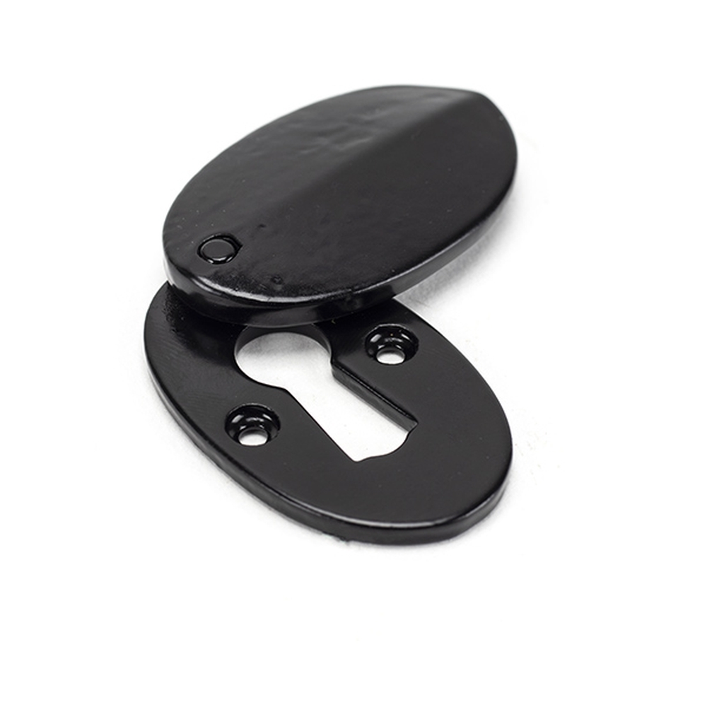 33254 • 51 x 31mm • Black • From The Anvil Oval Escutcheon & Cover