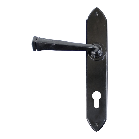 33273  248 x 44 x 5mm  Black  From The Anvil Gothic Lever Espag. Lock Set