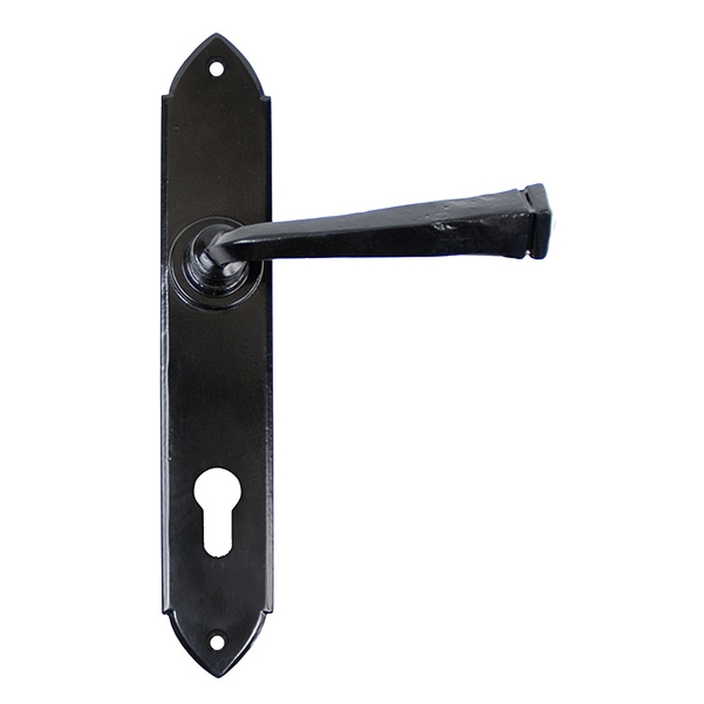 33273 • 248 x 44 x 5mm • Black • From The Anvil Gothic Lever Espag. Lock Set