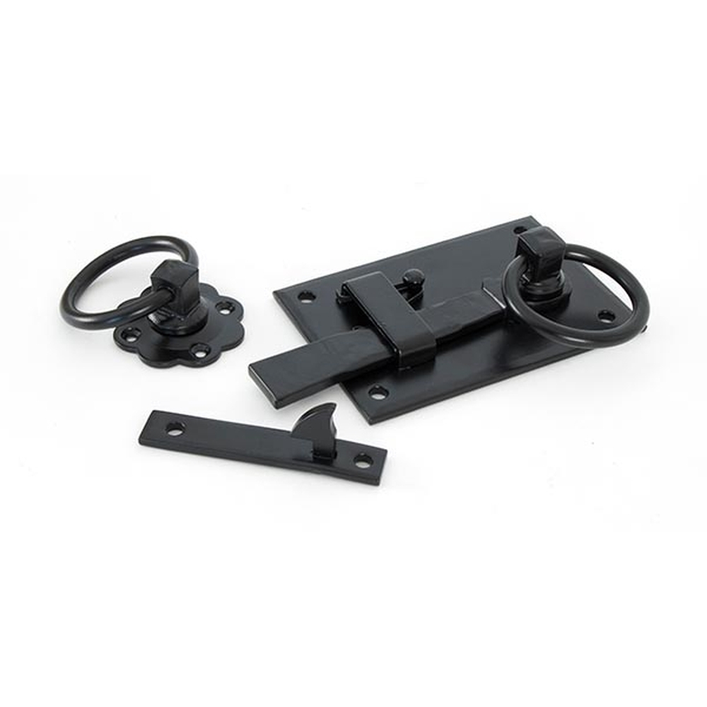 33295  152 x 103mm  Black  From The Anvil Cottage Latch - RH