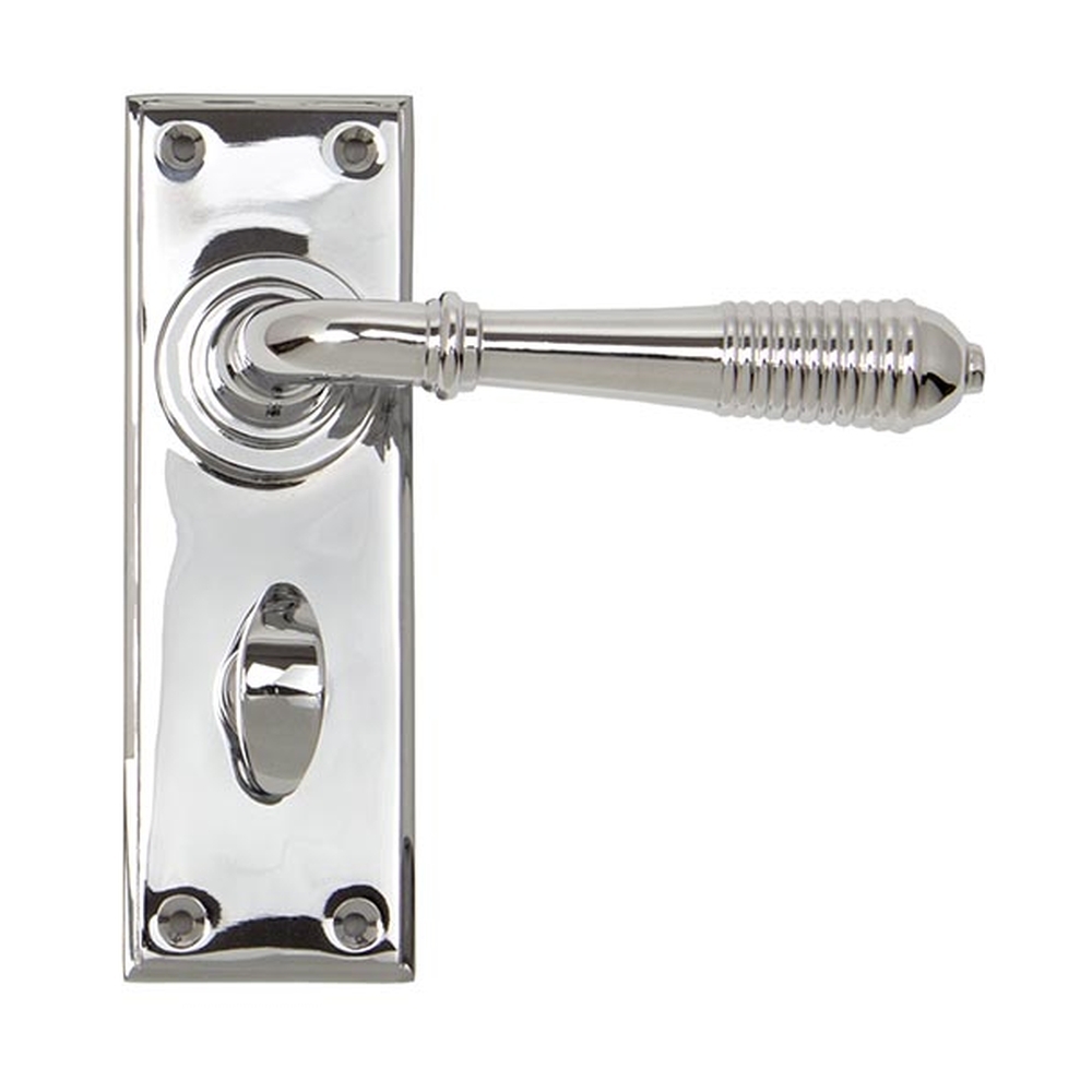 33308  152 x 50 x 8mm  Polished Chrome  From The Anvil Reeded Lever Bathroom Set