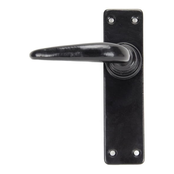 33317  155 x 40 x 5mm  Black  From The Anvil Smooth Lever Latch Set