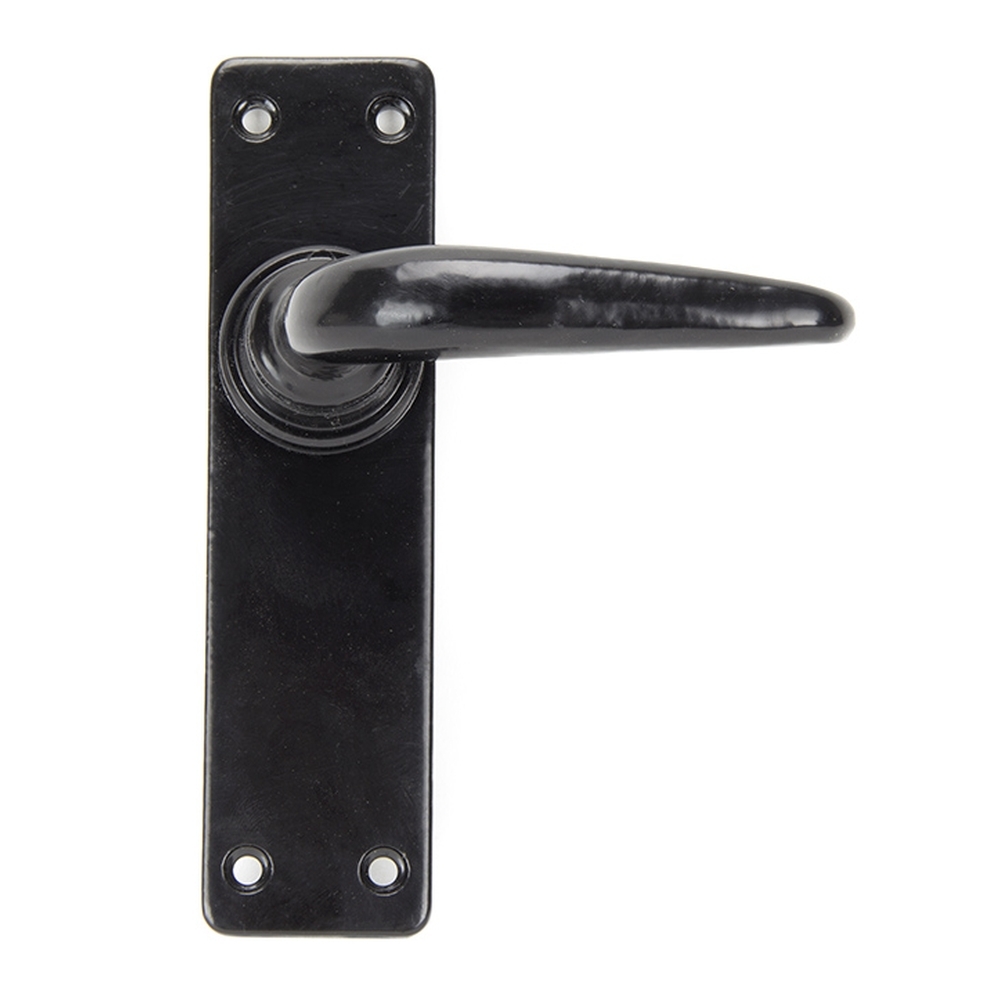 33317  155 x 40 x 5mm  Black  From The Anvil Smooth Lever Latch Set