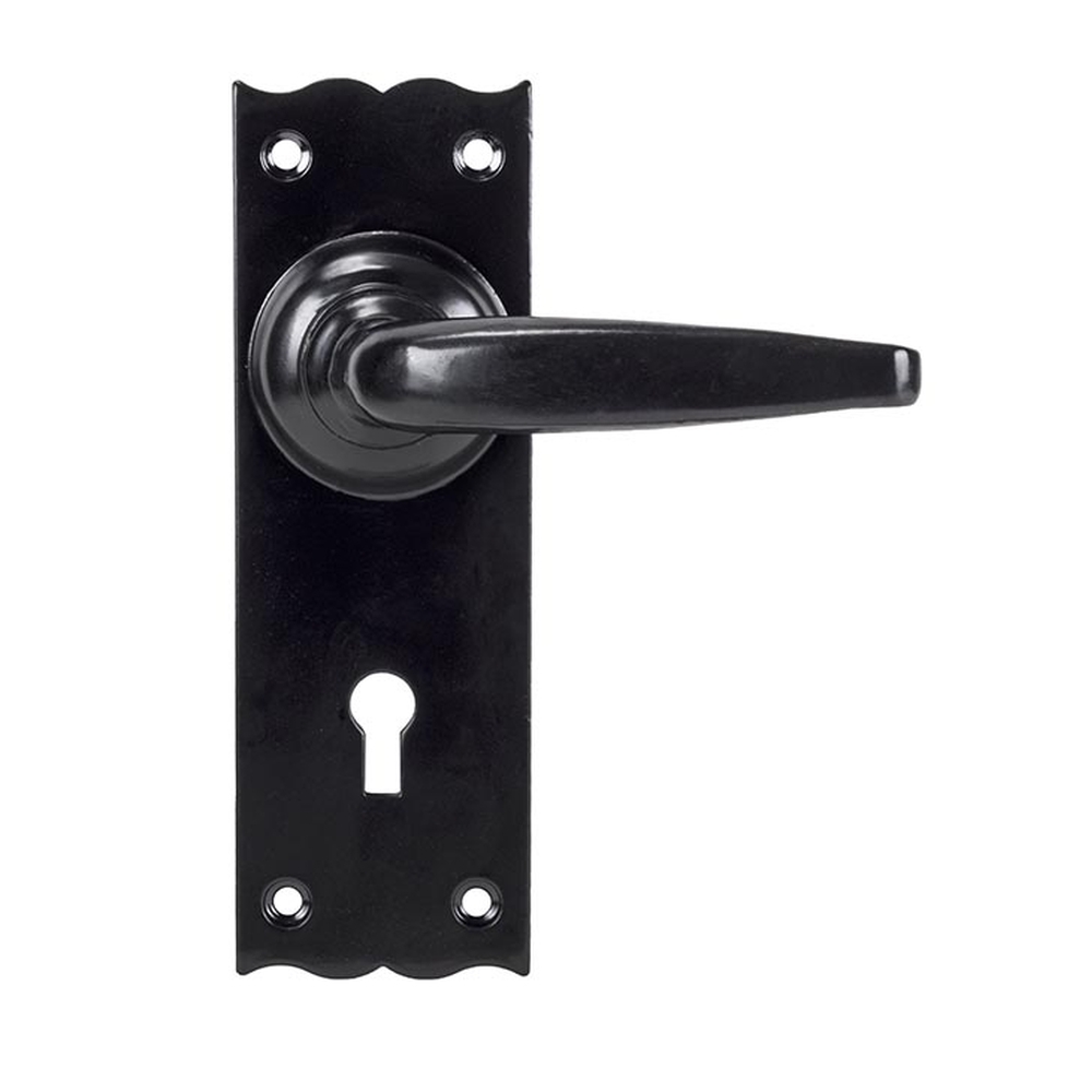 33319  152 x 50 x 6mm  Black  From The Anvil Oak Lever Lock Set