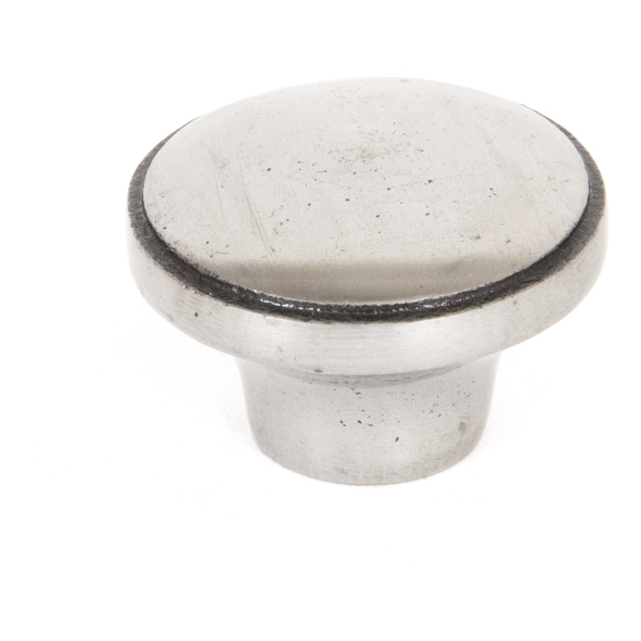 33365  32mm  Natural Smooth  From The Anvil Ribbed Cabinet Knob